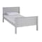 Alaterre Furniture Harmony Twin Wood Platform Bed, Dove Gray AJHO1080 - alternate 1